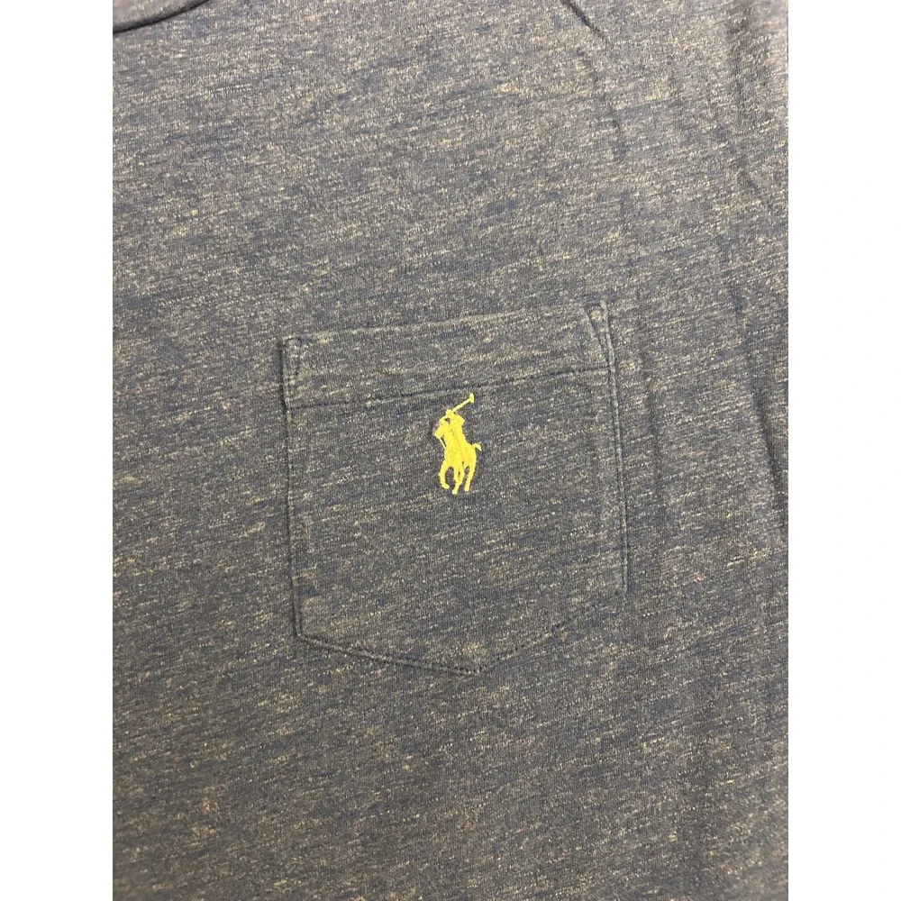 Polo Ralph Lauren Pocket T-Shirt Mens Large Blue Excellent Stretch Cotton Tee